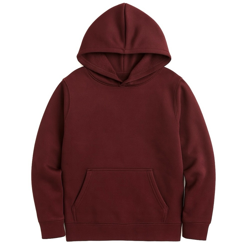 Old Navy Kids Burgundy Fleece Hoodie Pullover Size Large (10–12) Hiking Layer